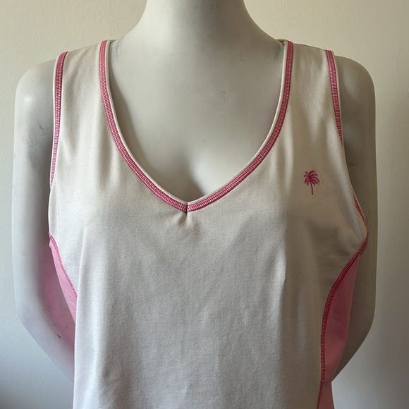 Vintage 1990s Lilly Pulitzer White Pink Tennis Dress - Picture 3 of 11